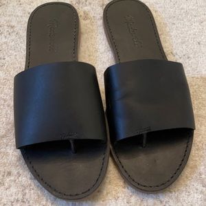 Barely used, Madewell Leather Slides - Size 7